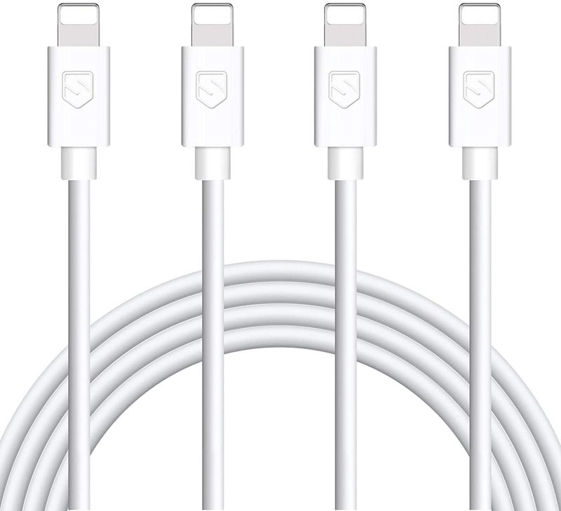 Sundix iPhone Charger, 4Pack 6FT Lightning to USB Charging Cable Cord Compatible with iPhone 13 12 11 Pro 11 XS MAX XR X 8 8Plus 7 7Plus 6 6Plus 6S 6SPlus 5 5S SE (S-06WH) - Image 1